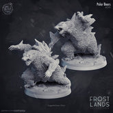 Polar Bears 3D-printed model